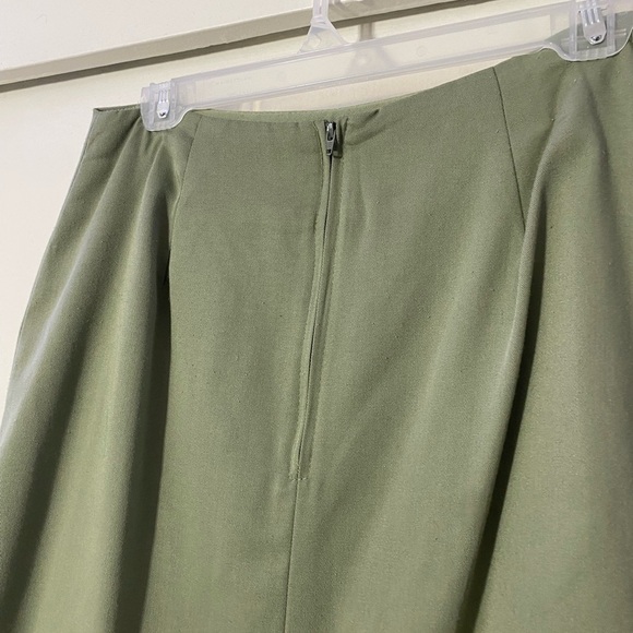 90s Green Marnie West Green Pencil Skirt Size 11/12 - Picture 5 of 6